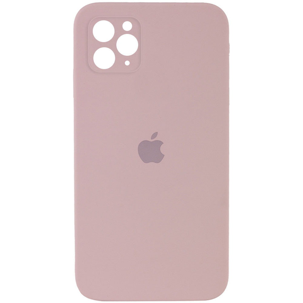 Silicone Case Square Full Camera Protective (AA) для iPhone 11 Pro (Pink Sand)-0